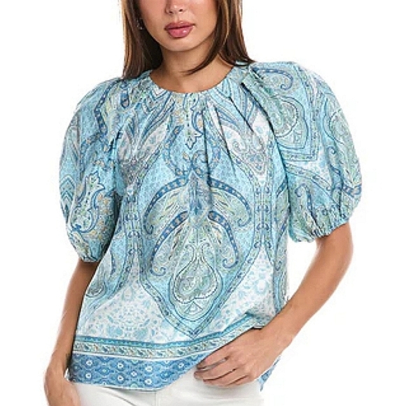 TYLER BOË-Renee 100% Cotton Top in Multi-Size XL - Picture 1 of 14
